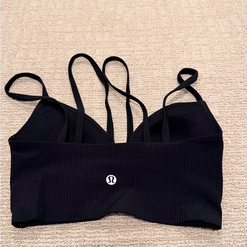 lululemon athletica Black Strappy Sports Bra - Size 2